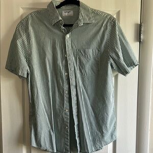 Old Navy Green Striped Men's Shirt